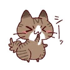 Cat is very cute 4 sticker #12883515