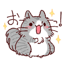 Cat is very cute 4 sticker #12883518