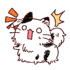 Cat is very cute 4 sticker #12883519