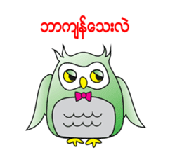 Little Owl of Myanmar sticker #12883693