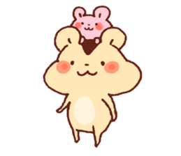 Big hamster and Small hamster sticker #12883807