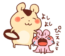 Big hamster and Small hamster sticker #12883812