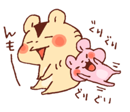 Big hamster and Small hamster sticker #12883819