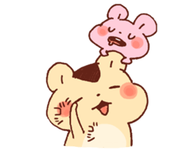 Big hamster and Small hamster sticker #12883822