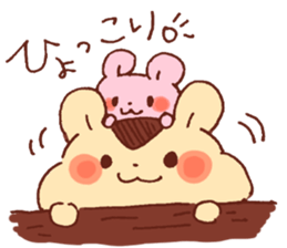 Big hamster and Small hamster sticker #12883827