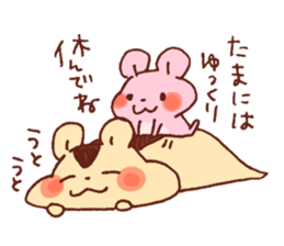 Big hamster and Small hamster sticker #12883830