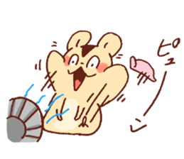 Big hamster and Small hamster sticker #12883837