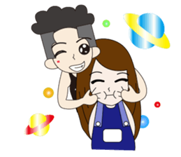 Couple noisy articles 2 sticker #12885456