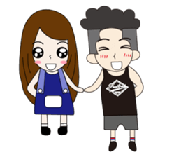 Couple noisy articles 2 sticker #12885462