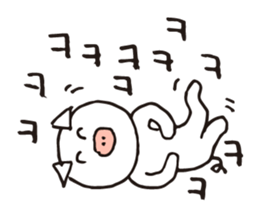Hangul Pig sticker #12885643