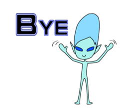 Happy aliens 1 sticker #12886236