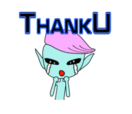 Happy aliens 1 sticker #12886245