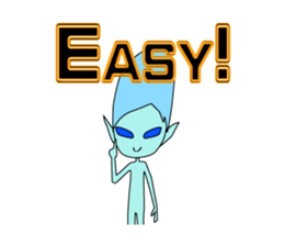 Happy aliens 1 sticker #12886248