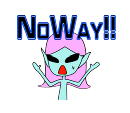 Happy aliens 1 sticker #12886255