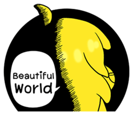 Turn your back on the world sticker #12888697