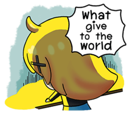 Turn your back on the world sticker #12888707