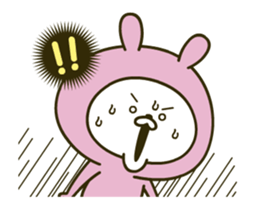 Lovely pink rabbit 4 [Animation] sticker #12889433