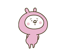 Lovely pink rabbit 4 [Animation] sticker #12889438