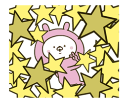 Lovely pink rabbit 4 [Animation] sticker #12889439