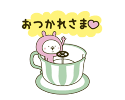 Lovely pink rabbit 4 [Animation] sticker #12889446