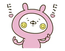Lovely pink rabbit 4 [Animation] sticker #12889448