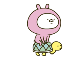 Lovely pink rabbit 4 [Animation] sticker #12889453