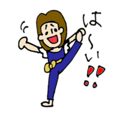 Short girl of bangs sticker #12889599