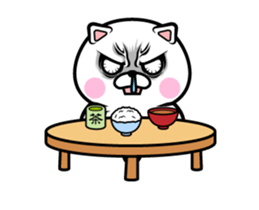 anger cat! sticker #12890239