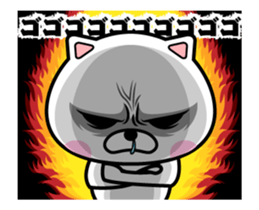 anger cat! sticker #12890248