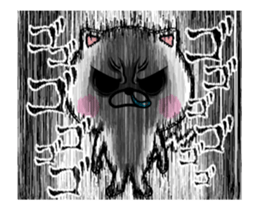 anger cat! sticker #12890249