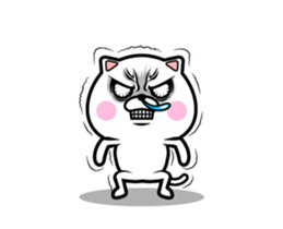 anger cat! sticker #12890254