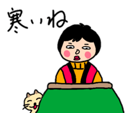 Daily conversation of Showa Women's sticker #12890515