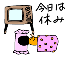 Daily conversation of Showa Women's sticker #12890521