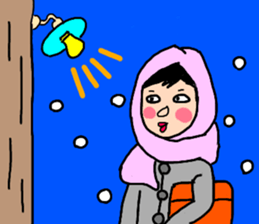 Daily conversation of Showa Women's sticker #12890533