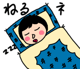 Daily conversation of Showa Women's sticker #12890541