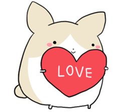 Exercisebear: bear and corgi sticker #12891041