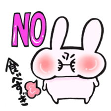 Rabbit and NO!!! sticker #12892110