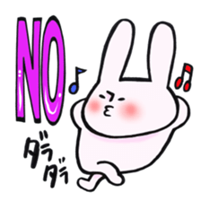 Rabbit and NO!!! sticker #12892113