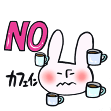 Rabbit and NO!!! sticker #12892128