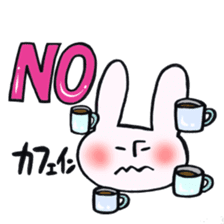 Rabbit and NO!!! sticker #12892128