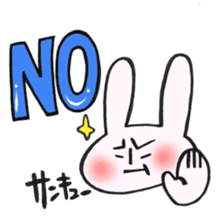 Rabbit and NO!!! sticker #12892132
