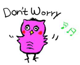 a little fatty owl "Fu-ko san" sticker #12892379