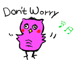 a little fatty owl "Fu-ko san" sticker #12892379