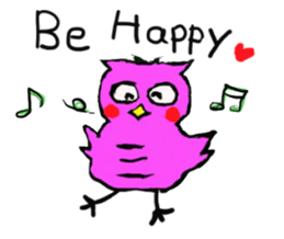 a little fatty owl "Fu-ko san" sticker #12892380