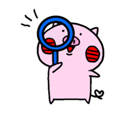 Cute little pig sticker #12892553