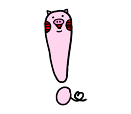 Cute little pig sticker #12892561