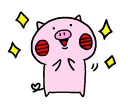 Cute little pig sticker #12892562
