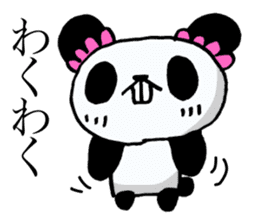 The panda's own pace! sticker #12893432