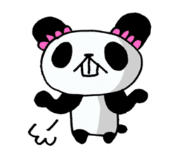 The panda's own pace! sticker #12893449