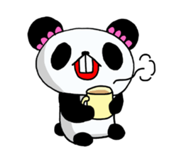 The panda's own pace! sticker #12893454